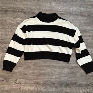 Divided M Striped Sweater